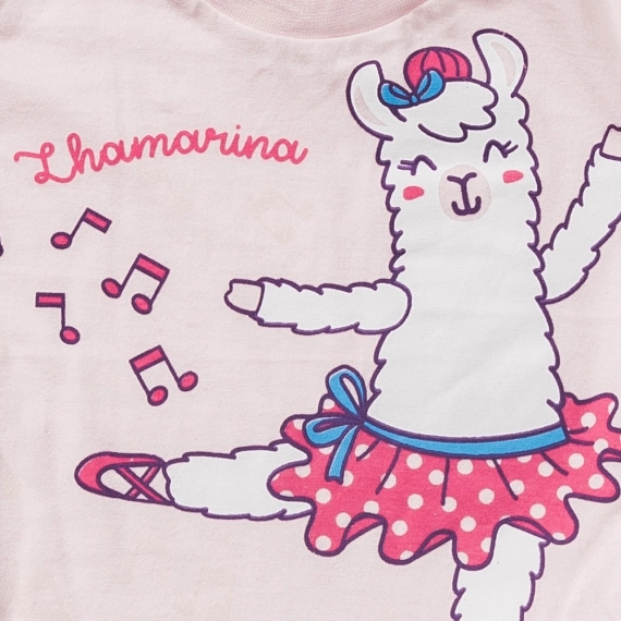 Lhamarina - Pijama Feminino Curto que Brilha no Escuro