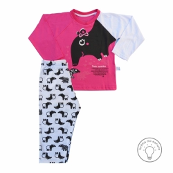 Tapir - Pijama Feminino Longo que Brilha no Escuro