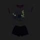 Luli Patinadora BF - Pijama Feminino Curto que Brilha no Escuro